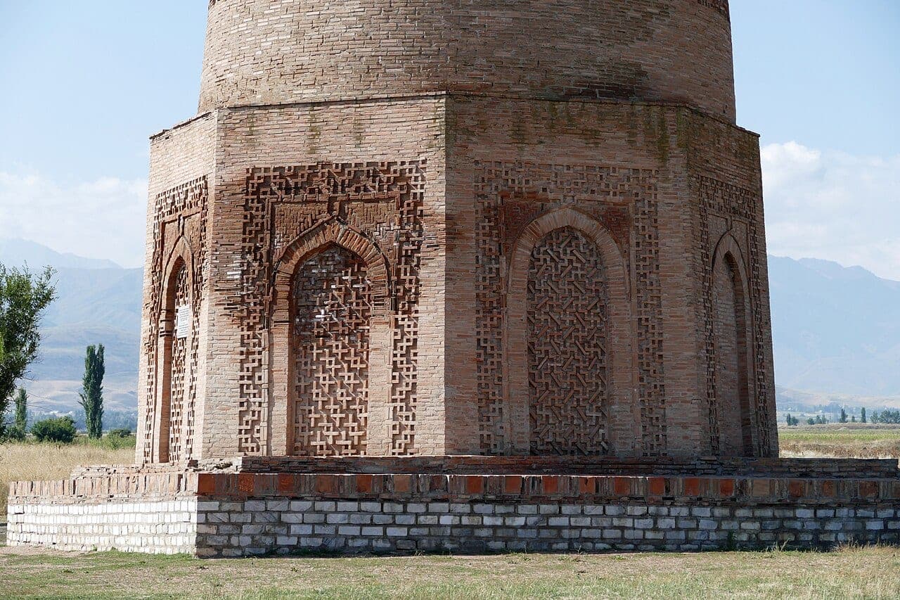 The Burana Tower, a medieval minaret in Kyrgyzstan