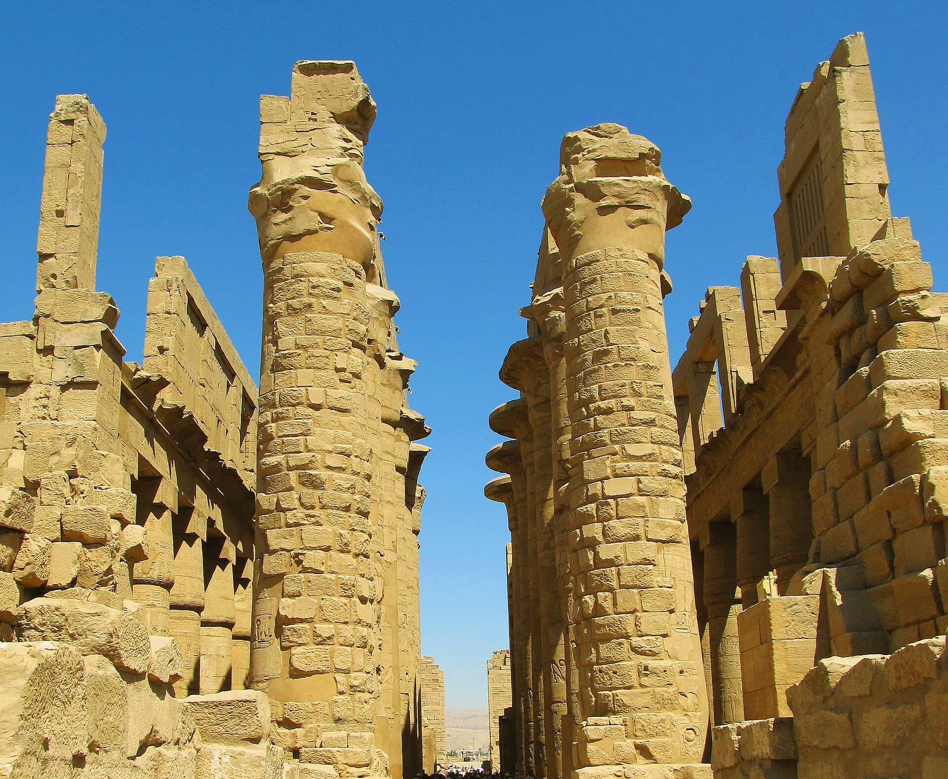 Columns of the Great Hypostyle Hall at Karnak
