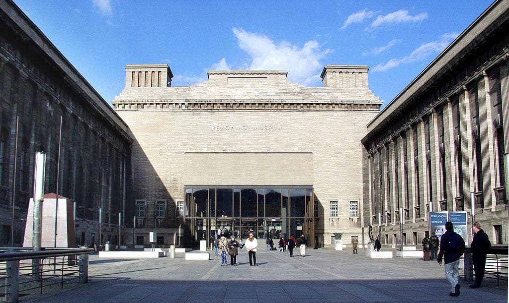 The front of the Pergamon Museum in Berlin