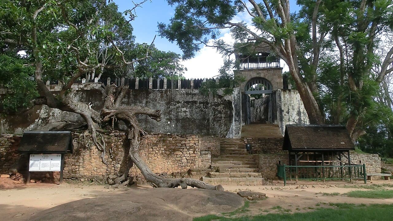 The stone gateway and enclosure of the royal hill of Ambohimanga