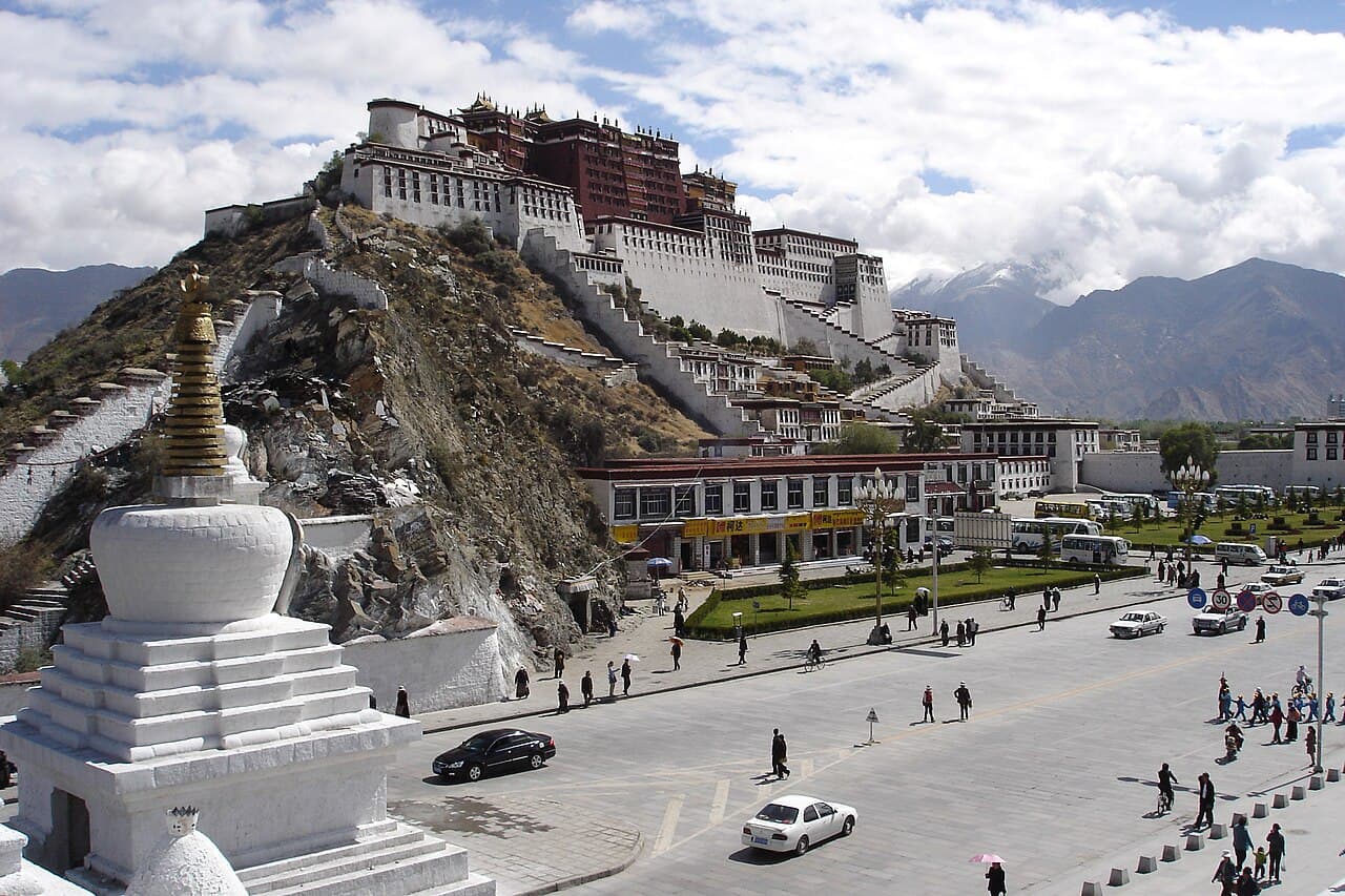 The Potala Palace rising above Lhasa