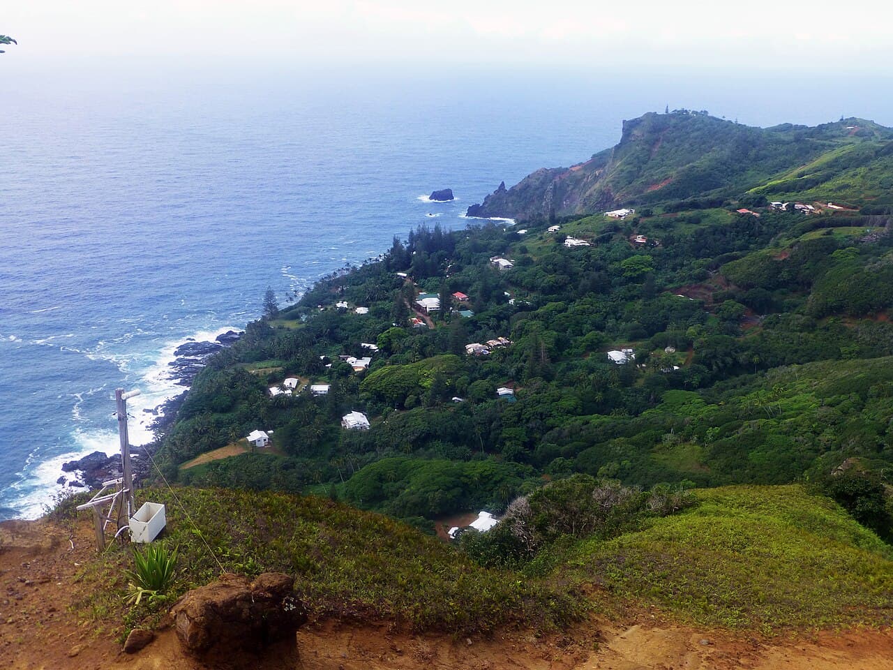 Adamstown, the settlement on Pitcairn Island