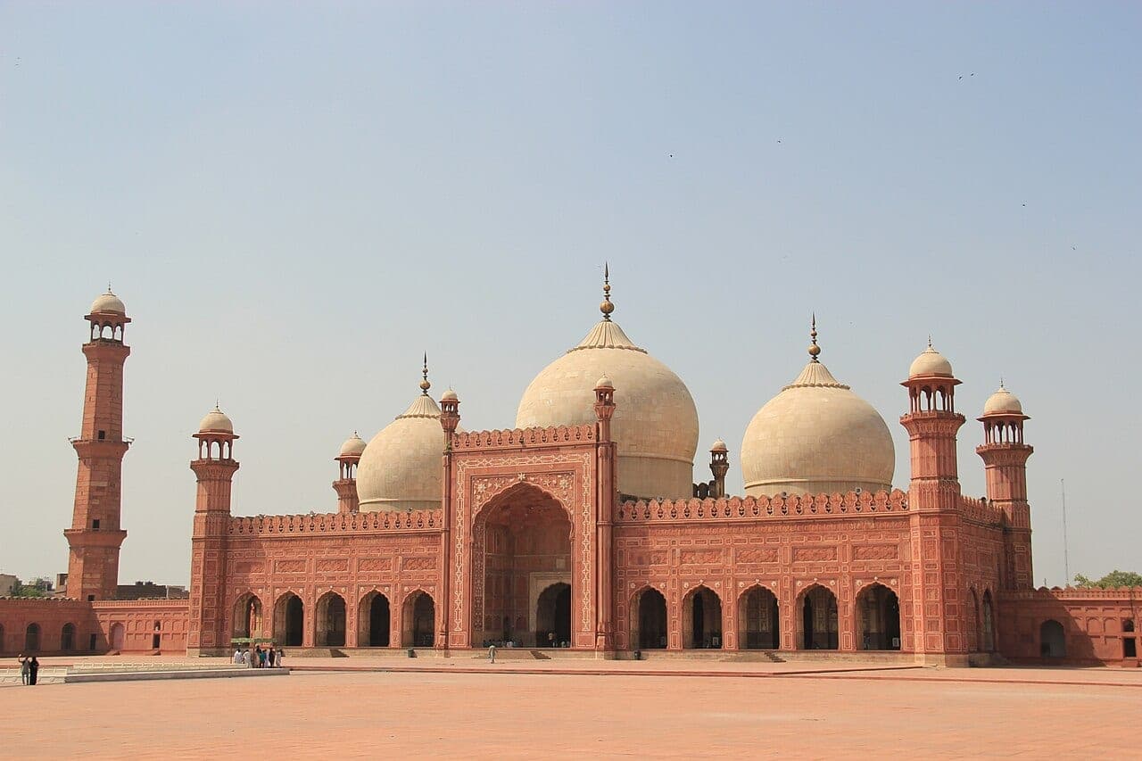The Badshahi Mosque in Lahore, Pakistan