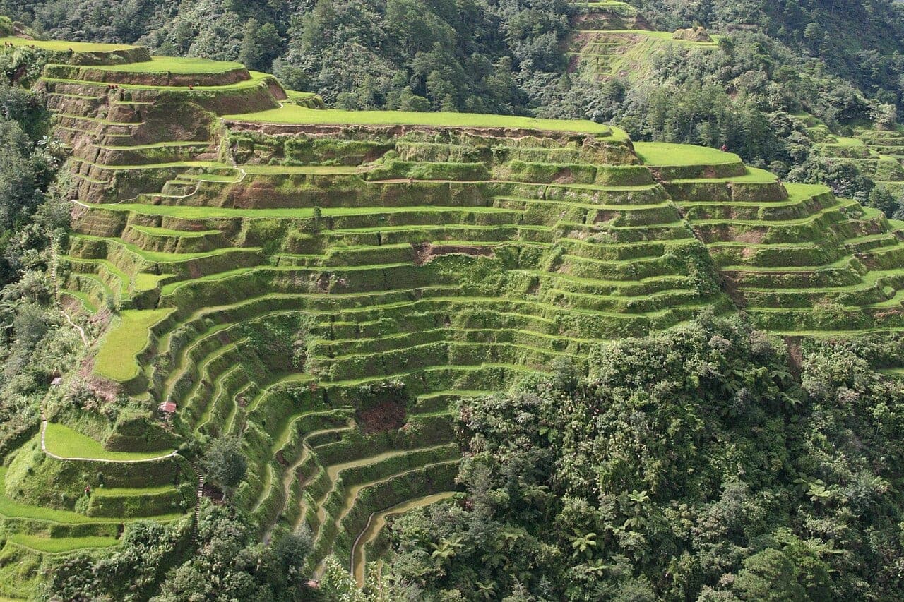 The Banaue Rice Terraces in the Philippines