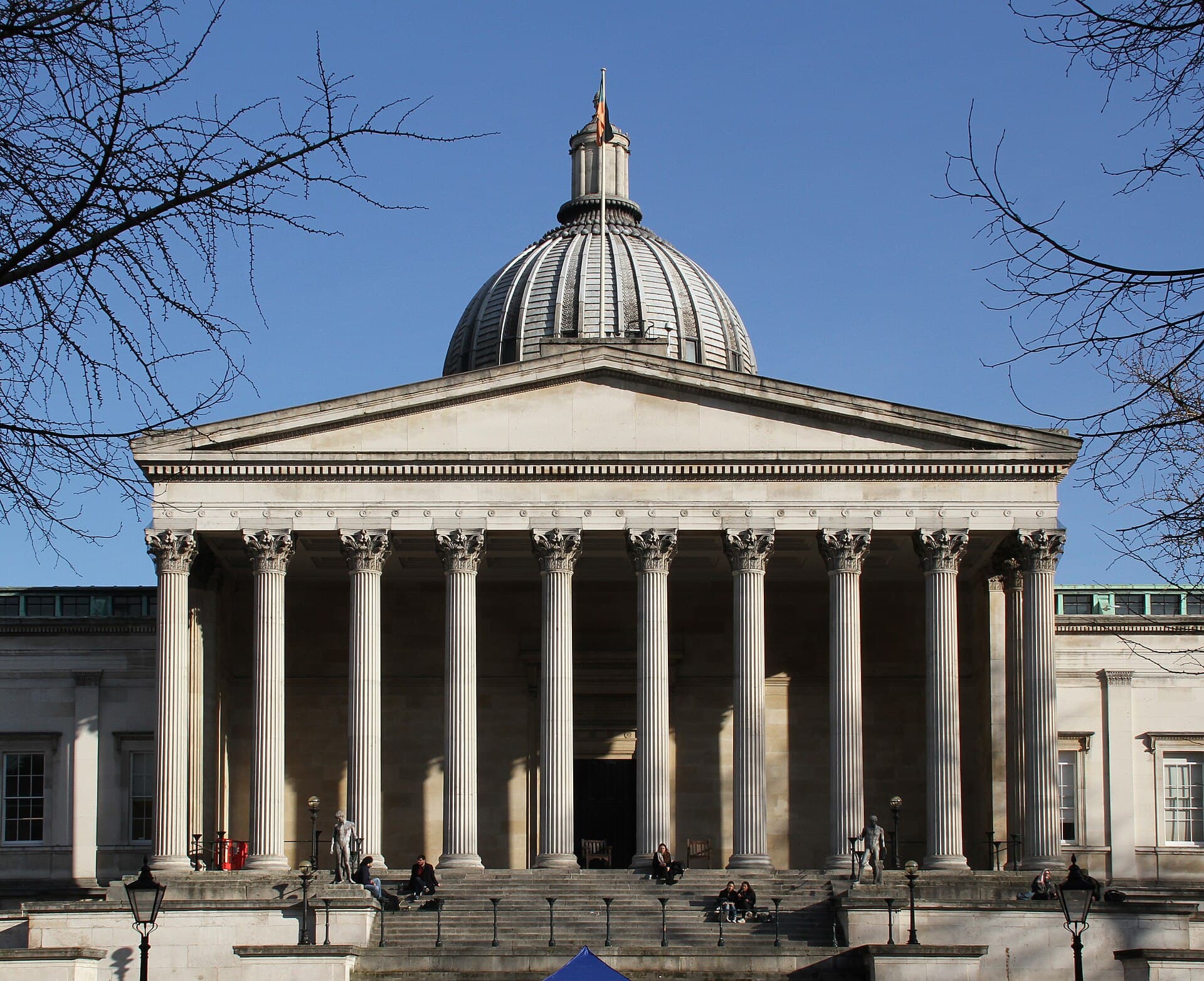 The Wilkins Building portico at UCL